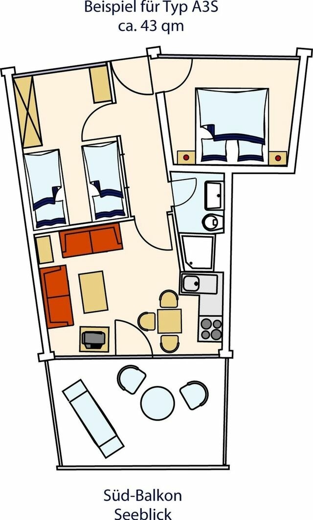 Ferienwohnung in Grömitz - STRANDIDYLL, 46 - Typ A3S - Bild 20
