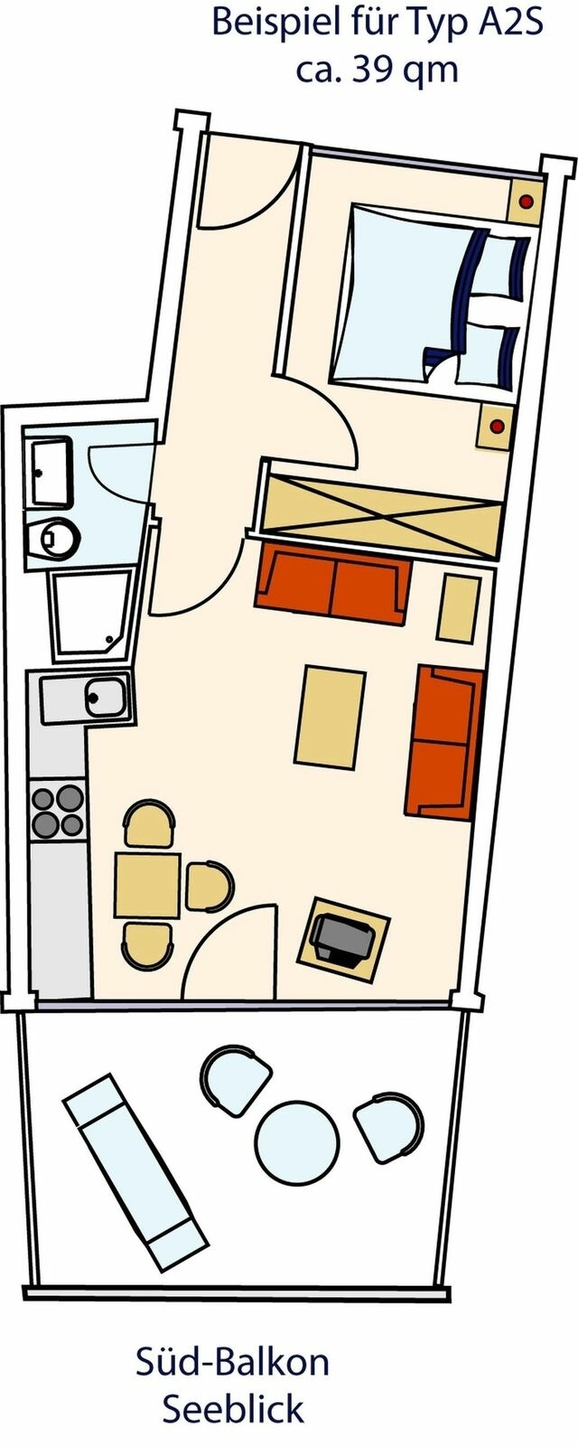Ferienwohnung in Gr&ouml;mitz - Strandidyll, 9 - Typ A2S - Bild 10