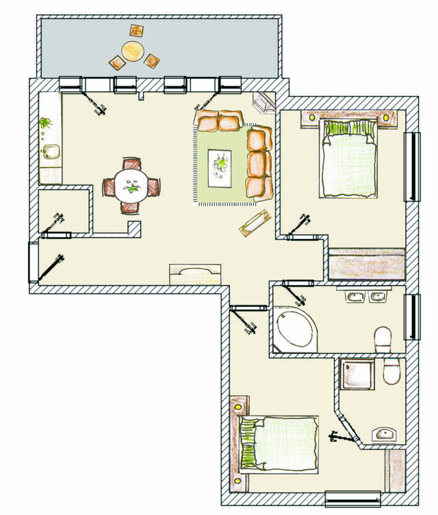 Ferienwohnung in Seebad Heringsdorf - (Brise) Villa San Marino App. 11 - Bild 16